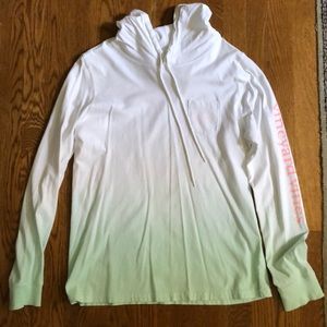 Vineyard Vines white to turquoise (ombré) hoodie